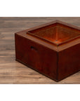 Japanese 19th Century Keyaki Wood Rectangular Hibachi with Copper Liner-6. Asian & Chinese Furniture, Art, Antiques, Vintage Home Décor for sale at FEA Home