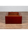 Japanese 19th Century Keyaki Wood Rectangular Hibachi with Copper Liner-12. Asian & Chinese Furniture, Art, Antiques, Vintage Home Décor for sale at FEA Home