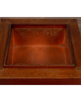 Japanese 19th Century Keyaki Wood Rectangular Hibachi with Copper Liner-9. Asian & Chinese Furniture, Art, Antiques, Vintage Home Décor for sale at FEA Home