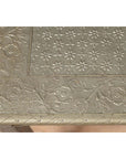 Indian Vintage Hand-Tooled Sheet Metal Coffee Table with Silver Overlay-8. Asian & Chinese Furniture, Art, Antiques, Vintage Home Décor for sale at FEA Home