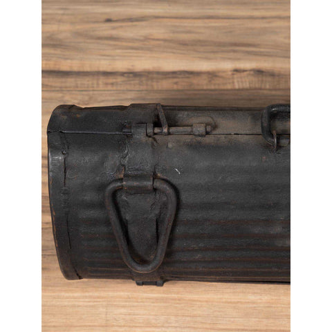 Early 20th Century Industrial Metal Tool Box with Dark Patina, Found in India-YN6474-8. Asian & Chinese Furniture, Art, Antiques, Vintage Home Décor for sale at FEA Home