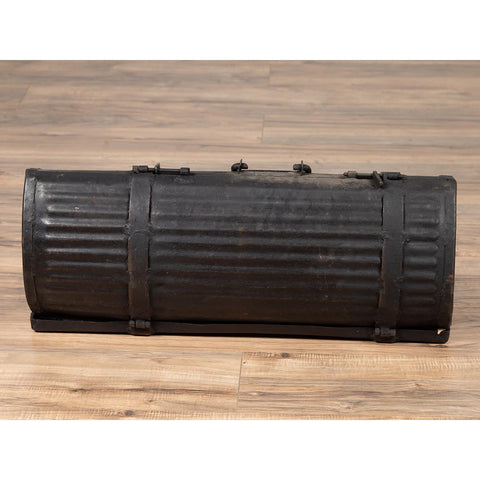 Early 20th Century Industrial Metal Tool Box with Dark Patina, Found in India-YN6474-5. Asian & Chinese Furniture, Art, Antiques, Vintage Home Décor for sale at FEA Home
