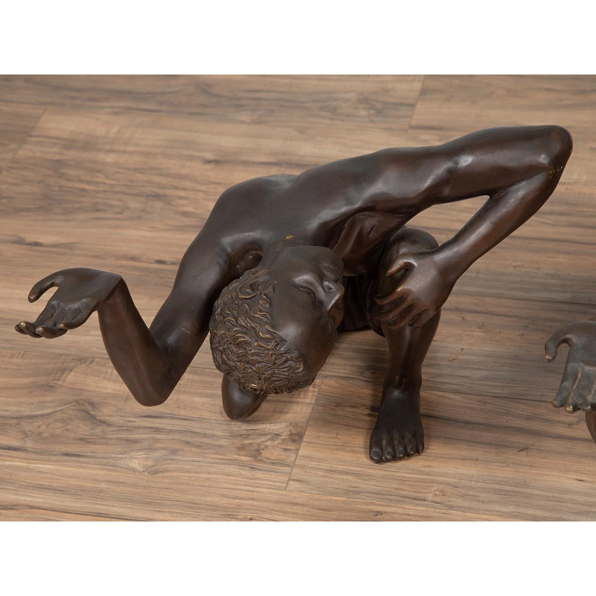 Pair of Vintage Bronze Kneeling Table Bases-6. Asian &amp; Chinese Furniture, Art, Antiques, Vintage Home Décor for sale at FEA Home