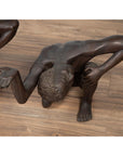 Pair of Vintage Bronze Kneeling Table Bases-7. Asian & Chinese Furniture, Art, Antiques, Vintage Home Décor for sale at FEA Home