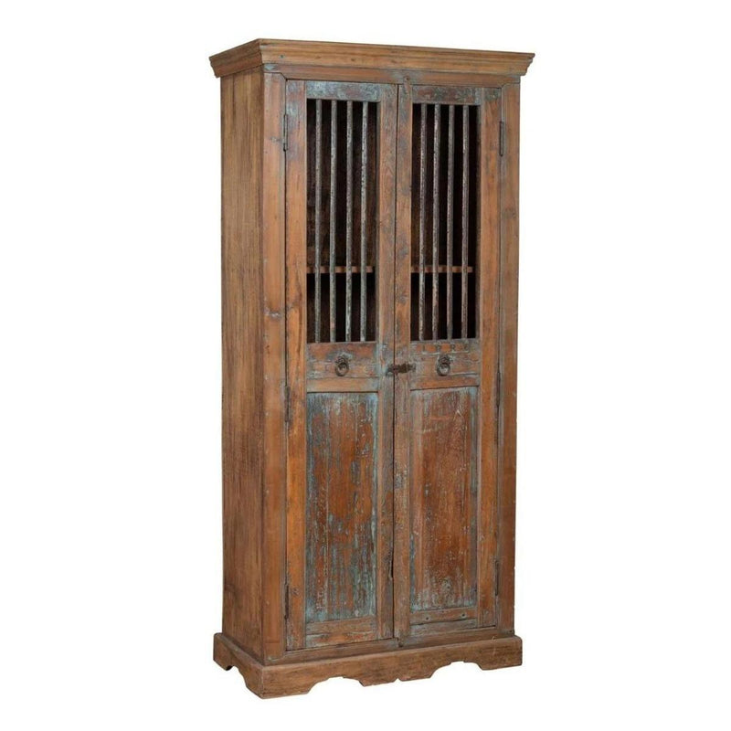 Indian Distressed Wood Kitchen Cabinets-YN6519-1. Asian & Chinese Furniture, Art, Antiques, Vintage Home Décor for sale at FEA Home