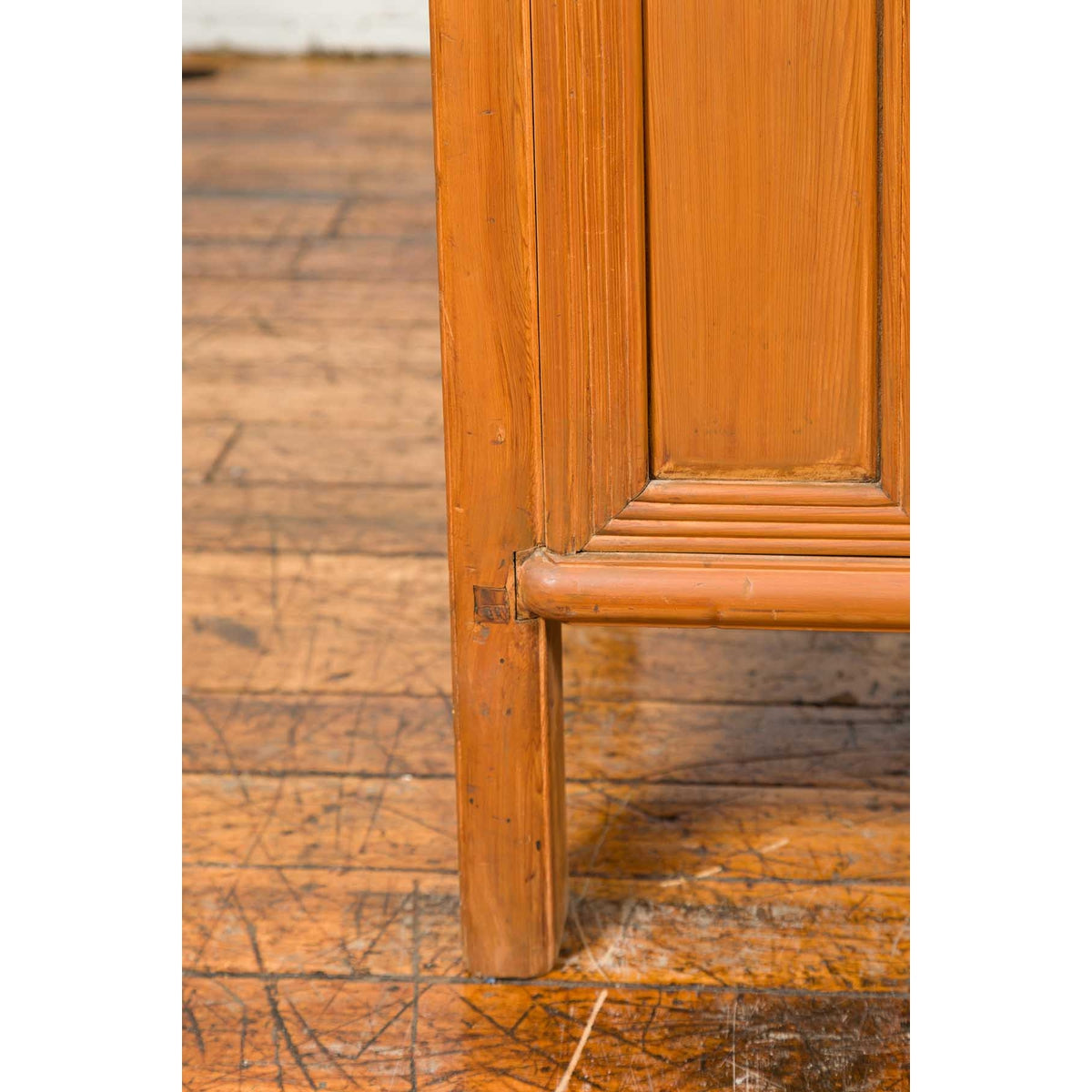 Vintage Chinese Buffet with Paneled Doors, Hidden Drawers and Natural Patina-8. Asian &amp; Chinese Furniture, Art, Antiques, Vintage Home Décor for sale at FEA Home