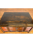 Chinese Qing 19th Century Coffee Table with Storage and Painted Floral Decor-11. Asian & Chinese Furniture, Art, Antiques, Vintage Home Décor for sale at FEA Home