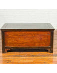 Chinese Qing 19th Century Coffee Table with Storage and Painted Floral Decor-13. Asian & Chinese Furniture, Art, Antiques, Vintage Home Décor for sale at FEA Home