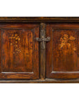 Chinese Qing 19th Century Coffee Table with Storage and Painted Floral Decor-7. Asian & Chinese Furniture, Art, Antiques, Vintage Home Décor for sale at FEA Home