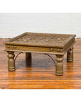 Indian Geometric Top Brass Sheathing Window Grate Made into a Coffee Table-8. Asian & Chinese Furniture, Art, Antiques, Vintage Home Décor for sale at FEA Home