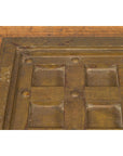 Indian Geometric Top Brass Sheathing Window Grate Made into a Coffee Table-12. Asian & Chinese Furniture, Art, Antiques, Vintage Home Décor for sale at FEA Home