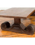 Rustic Chinese 19th Century Elm Coffee Table with Large Scrolling Feet-5. Asian & Chinese Furniture, Art, Antiques, Vintage Home Décor for sale at FEA Home