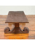 Rustic Chinese 19th Century Elm Coffee Table with Large Scrolling Feet-11. Asian & Chinese Furniture, Art, Antiques, Vintage Home Décor for sale at FEA Home