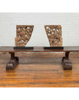 Rustic Chinese 19th Century Elm Coffee Table with Large Scrolling Feet-3. Asian & Chinese Furniture, Art, Antiques, Vintage Home Décor for sale at FEA Home