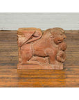 Indian 18th Century Teak Guardian Lion Carving with Traces of Original Paint-3. Asian & Chinese Furniture, Art, Antiques, Vintage Home Décor for sale at FEA Home