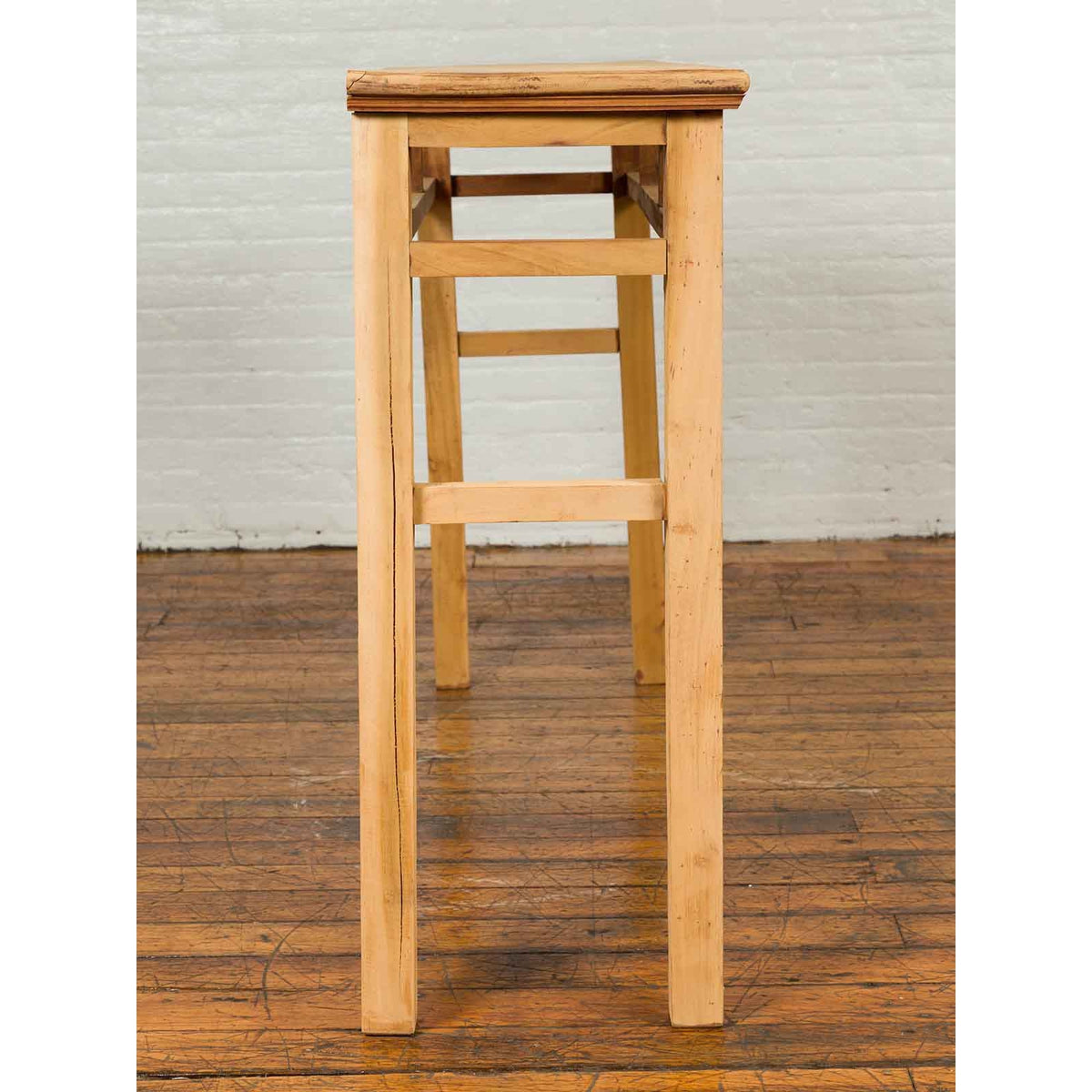 Chinese Qing Dynasty Wooden Console Table with Pillar-Shaped Strut Motifs-7. Asian &amp; Chinese Furniture, Art, Antiques, Vintage Home Décor for sale at FEA Home