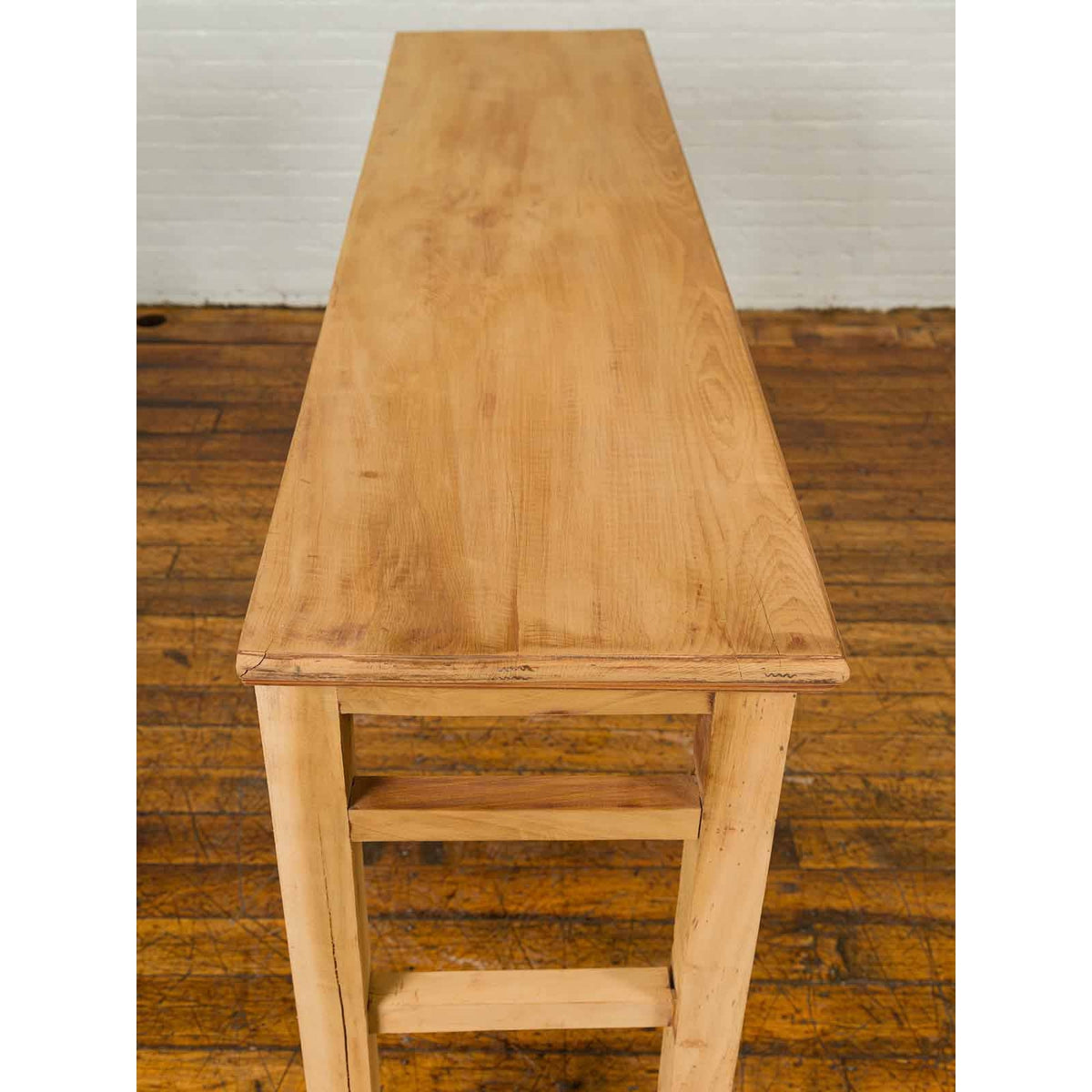Chinese Qing Dynasty Wooden Console Table with Pillar-Shaped Strut Motifs-11. Asian &amp; Chinese Furniture, Art, Antiques, Vintage Home Décor for sale at FEA Home
