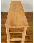 Chinese Qing Dynasty Wooden Console Table with Pillar-Shaped Strut Motifs-11. Asian & Chinese Furniture, Art, Antiques, Vintage Home Décor for sale at FEA Home