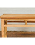 Chinese Qing Dynasty Wooden Console Table with Pillar-Shaped Strut Motifs-8. Asian & Chinese Furniture, Art, Antiques, Vintage Home Décor for sale at FEA Home