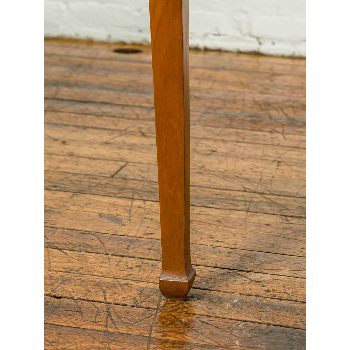 Vintage Chinese Dining Table with Simple Classical Design and Spade Feet-11. Asian &amp; Chinese Furniture, Art, Antiques, Vintage Home Décor for sale at FEA Home