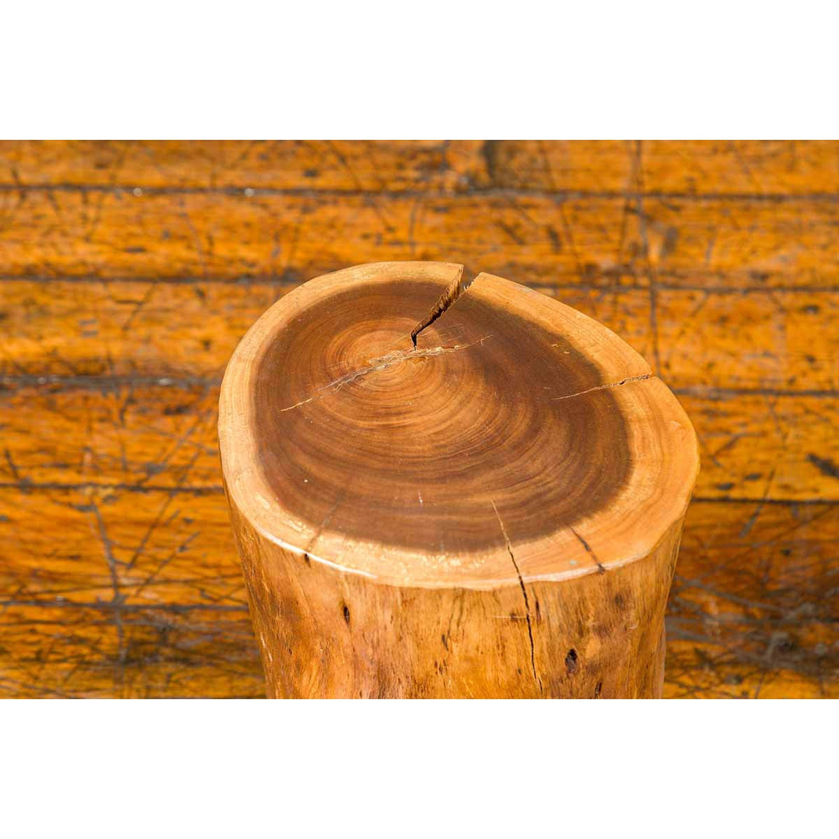Vintage Thai Rustic Tree Stump Pedestal, Stool or Drinks Table-6. Asian &amp; Chinese Furniture, Art, Antiques, Vintage Home Décor for sale at FEA Home