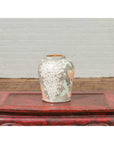 Contemporary American Collection Ceramic Vase with Large Orange Flowers-5. Asian & Chinese Furniture, Art, Antiques, Vintage Home Décor for sale at FEA Home