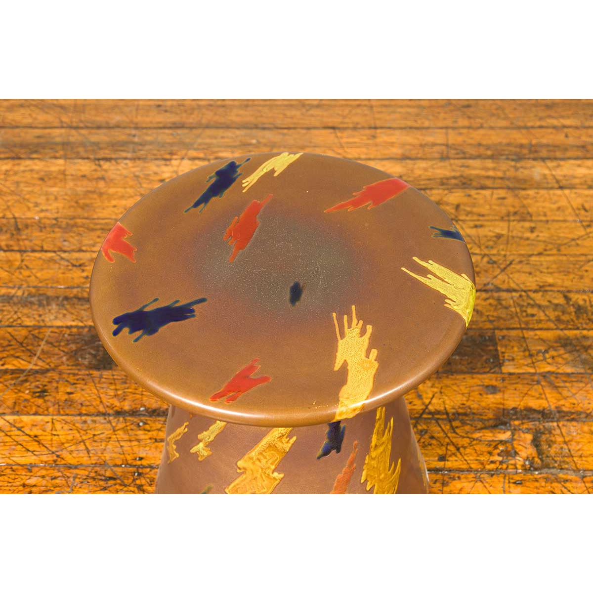 Contemporary Chinese Artisan Glazed and Hand Painted Garden Seat-5. Asian &amp; Chinese Furniture, Art, Antiques, Vintage Home Décor for sale at FEA Home