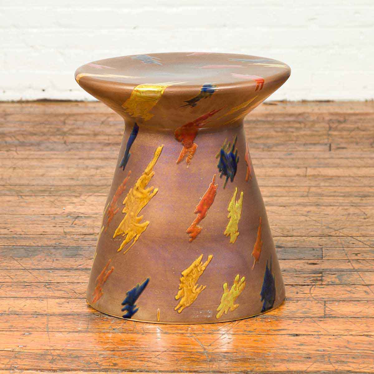 Contemporary Chinese Artisan Glazed and Hand Painted Garden Seat-2. Asian & Chinese Furniture, Art, Antiques, Vintage Home Décor for sale at FEA Home