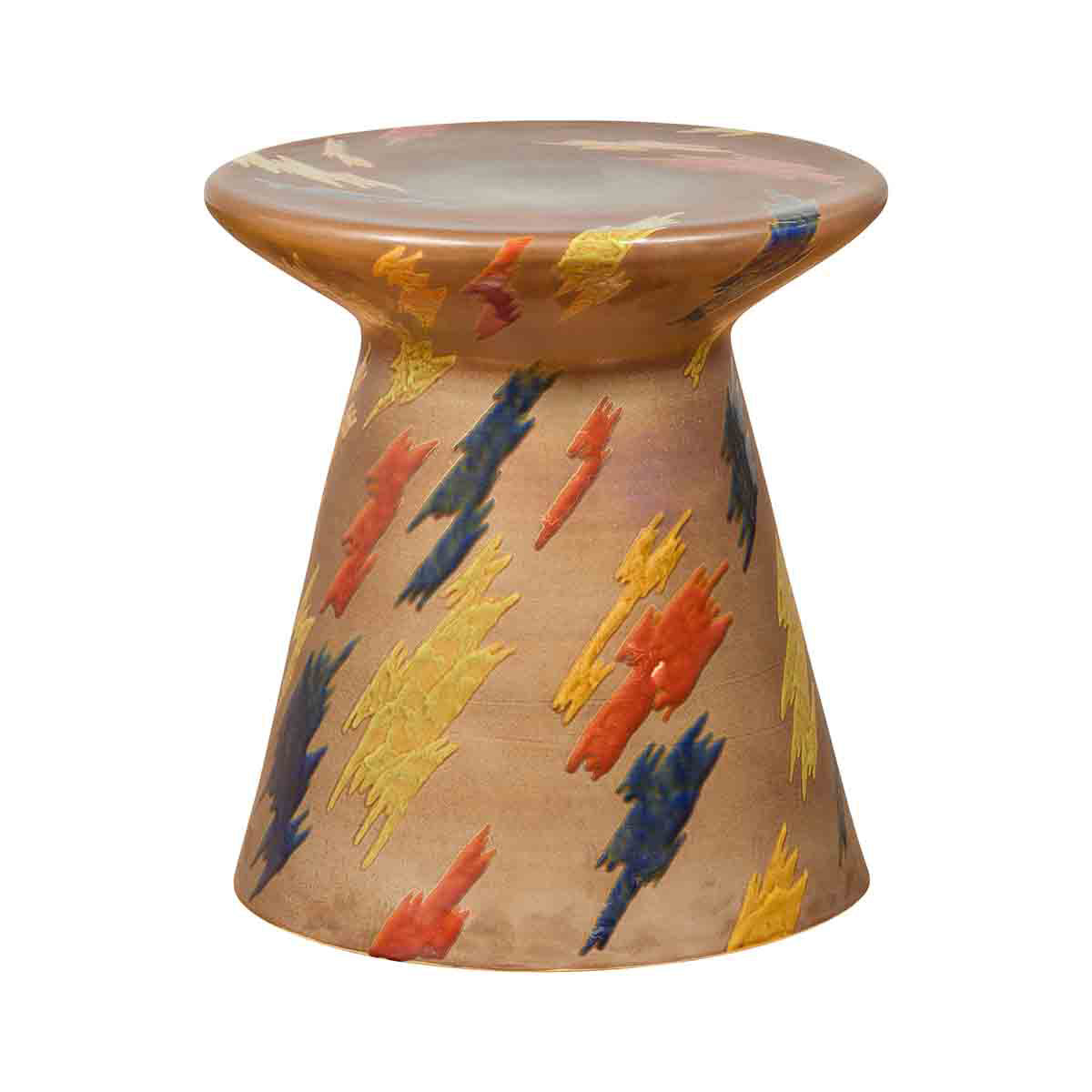 Chinese Contemporary Artisan Glazed and Hand Painted Garden Seat-1. Asian & Chinese Furniture, Art, Antiques, Vintage Home Décor for sale at FEA Home