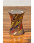 Chinese Contemporary Artisan Glazed and Hand Painted Curving Garden Seat-7. Asian & Chinese Furniture, Art, Antiques, Vintage Home Décor for sale at FEA Home