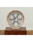 Large Chinese Rose Medallion Hand Painted Porcelain Platter with Court Scenes-3. Asian & Chinese Furniture, Art, Antiques, Vintage Home Décor for sale at FEA Home