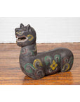 Antique Northern Thai Chiang Mai Carved and Polychrome Mythical Guardian Animal-9. Asian & Chinese Furniture, Art, Antiques, Vintage Home Décor for sale at FEA Home