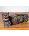 Antique Northern Thai Chiang Mai Carved and Polychrome Mythical Guardian Animal-10. Asian & Chinese Furniture, Art, Antiques, Vintage Home Décor for sale at FEA Home