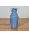 Chinese Contemporary Ceremonial Altar Vase with Crackled Blue Patina-8. Asian & Chinese Furniture, Art, Antiques, Vintage Home Décor for sale at FEA Home