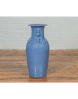 Chinese Contemporary Ceremonial Altar Vase with Crackled Blue Patina-9. Asian & Chinese Furniture, Art, Antiques, Vintage Home Décor for sale at FEA Home