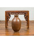Japanese Meiji Period 19th century Water Jar with Brown Monochrome Patina-3. Asian & Chinese Furniture, Art, Antiques, Vintage Home Décor for sale at FEA Home