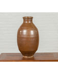 Japanese Meiji Period 19th century Water Jar with Brown Monochrome Patina-10. Asian & Chinese Furniture, Art, Antiques, Vintage Home Décor for sale at FEA Home