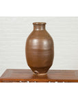Japanese Meiji Period 19th century Water Jar with Brown Monochrome Patina-12. Asian & Chinese Furniture, Art, Antiques, Vintage Home Décor for sale at FEA Home