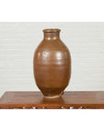 Japanese Meiji Period 19th century Water Jar with Brown Monochrome Patina-13. Asian & Chinese Furniture, Art, Antiques, Vintage Home Décor for sale at FEA Home