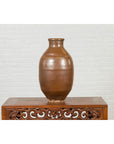 Japanese Meiji Period 19th century Water Jar with Brown Monochrome Patina-6. Asian & Chinese Furniture, Art, Antiques, Vintage Home Décor for sale at FEA Home