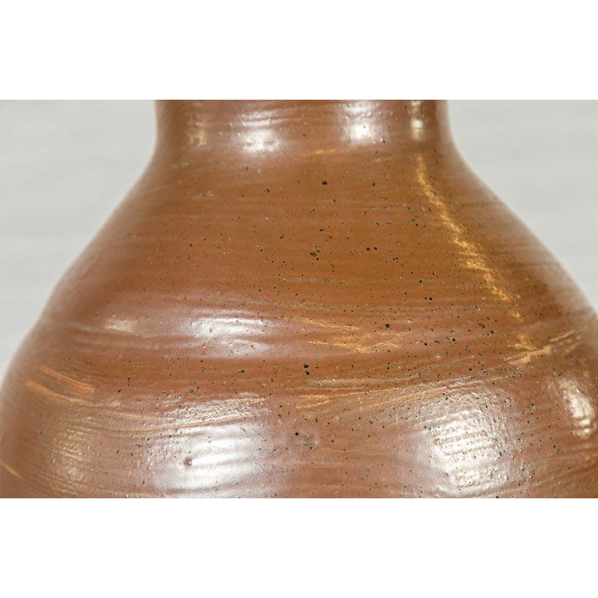 Japanese Meiji Period 19th century Water Jar with Brown Monochrome Patina-8. Asian &amp; Chinese Furniture, Art, Antiques, Vintage Home Décor for sale at FEA Home