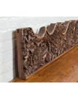 Antique Indonesian Carved Teak Architectural Panel with Floral and Foliage Decor-8. Asian & Chinese Furniture, Art, Antiques, Vintage Home Décor for sale at FEA Home