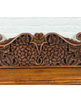 Antique Indonesian Carved Teak Architectural Panel with Floral and Foliage Decor-6. Asian & Chinese Furniture, Art, Antiques, Vintage Home Décor for sale at FEA Home