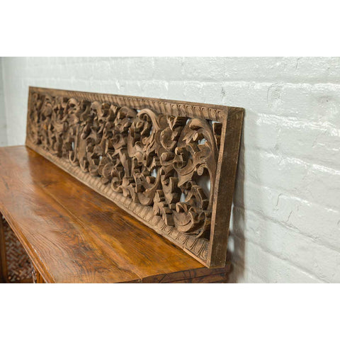 Pair of 19th Century Indonesian Carved Wood Temple Panels | FEA Home