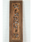 Chinese 19th Century Carved Wooden Architectural Panel with Clouds and Lion-13. Asian & Chinese Furniture, Art, Antiques, Vintage Home Décor for sale at FEA Home