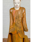 Vintage Thai Hand Painted and Gilt Buddha in Mandalay Style with Jewelry Motifs-12. Asian & Chinese Furniture, Art, Antiques, Vintage Home Décor for sale at FEA Home