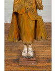 Vintage Thai Hand Painted and Gilt Buddha in Mandalay Style with Jewelry Motifs-16. Asian & Chinese Furniture, Art, Antiques, Vintage Home Décor for sale at FEA Home