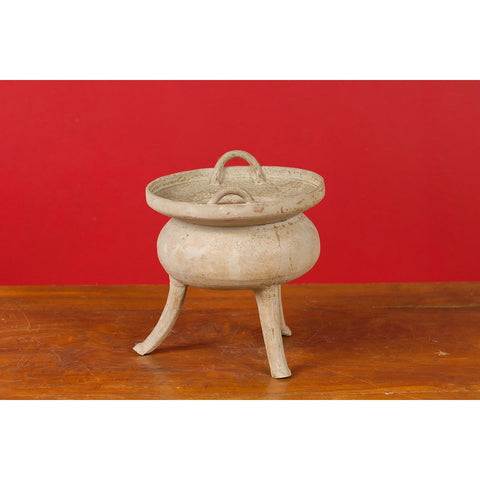 Chinese Han Dynasty Period Incense Burner circa 202 BC-200 AD with Tripod Base-YN6915-6. Asian & Chinese Furniture, Art, Antiques, Vintage Home Décor for sale at FEA Home