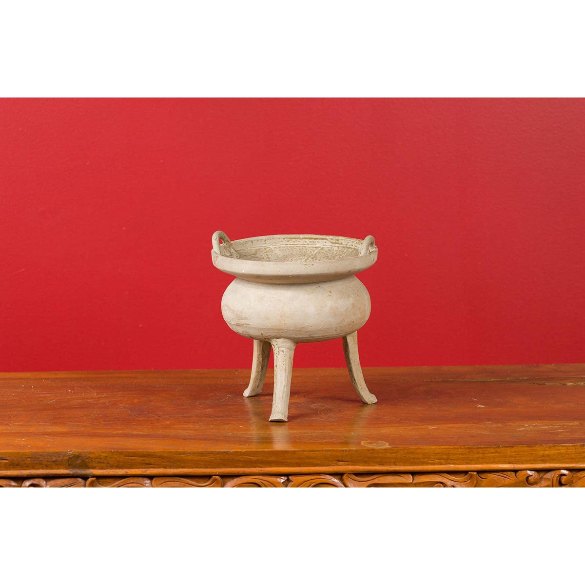 Chinese Han Dynasty Period Incense Burner circa 202 BC-200 AD with Tripod Base-8. Asian &amp; Chinese Furniture, Art, Antiques, Vintage Home Décor for sale at FEA Home