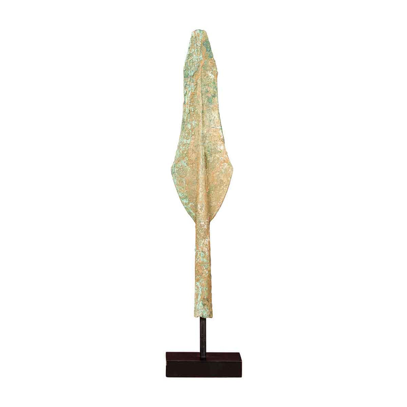 Persian Iron Age Bronze Dagger from Luristan circa 1000-650 BC on Custom Base- Asian Antiques, Vintage Home Decor & Chinese Furniture - FEA Home